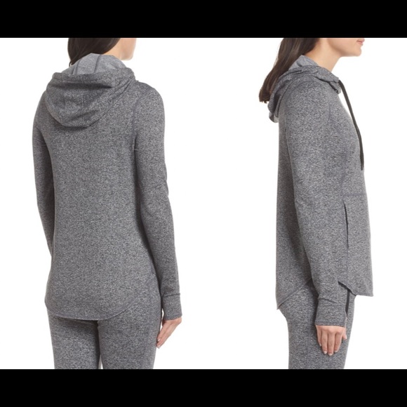 NWT - Zella Taryn Grey/Black/White Hoodie Top - XS - Picture 4 of 8